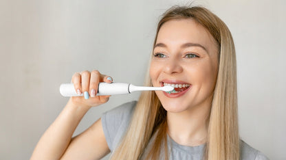 Rinkinys 2x Sonic elektrinis dantų šepetėlis su lenkišku meniu, 6 antgaliai