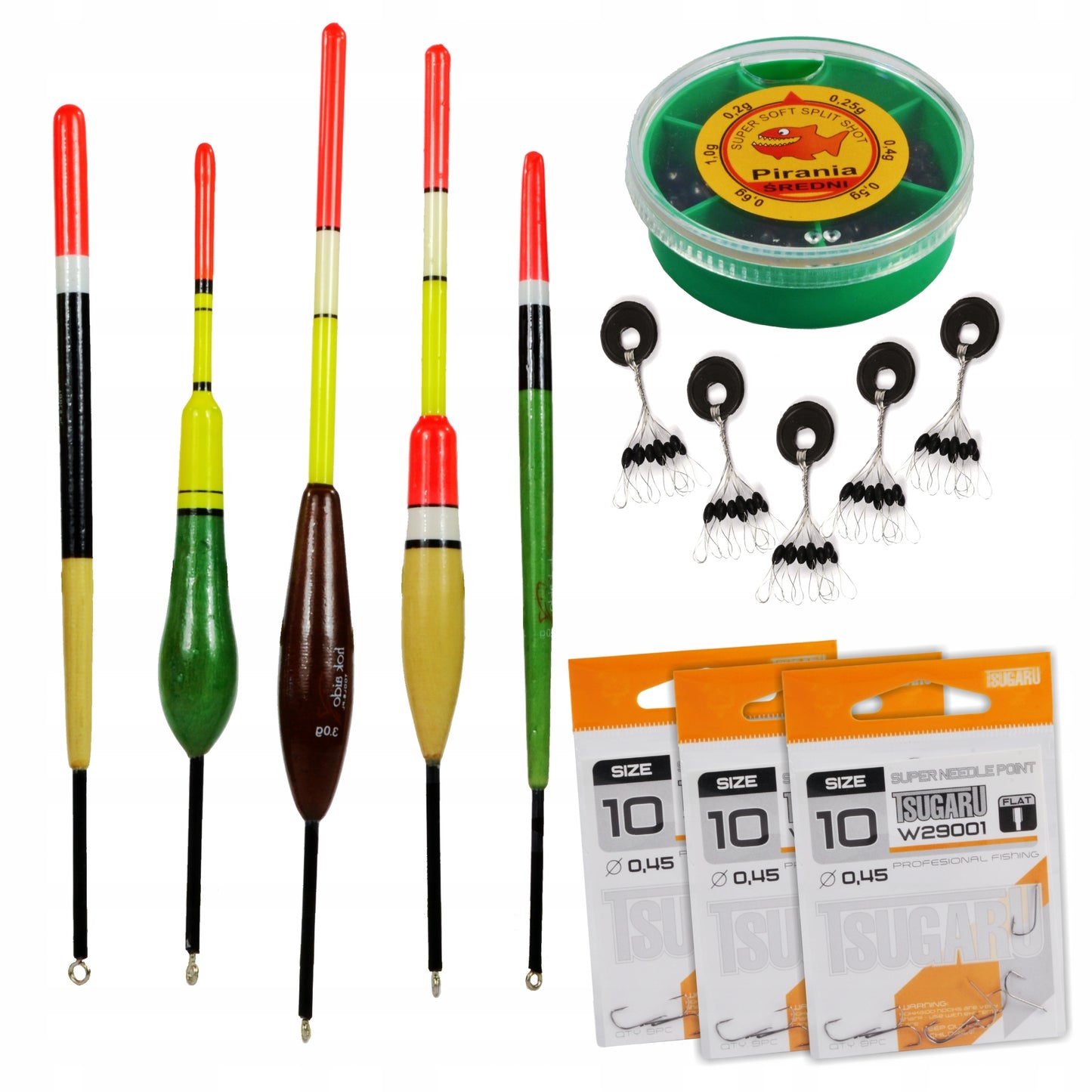 Žvejybos reikmenų rinkinys: plūdinė, dugninė, spiningo dėžė ALL HOKKAIDO