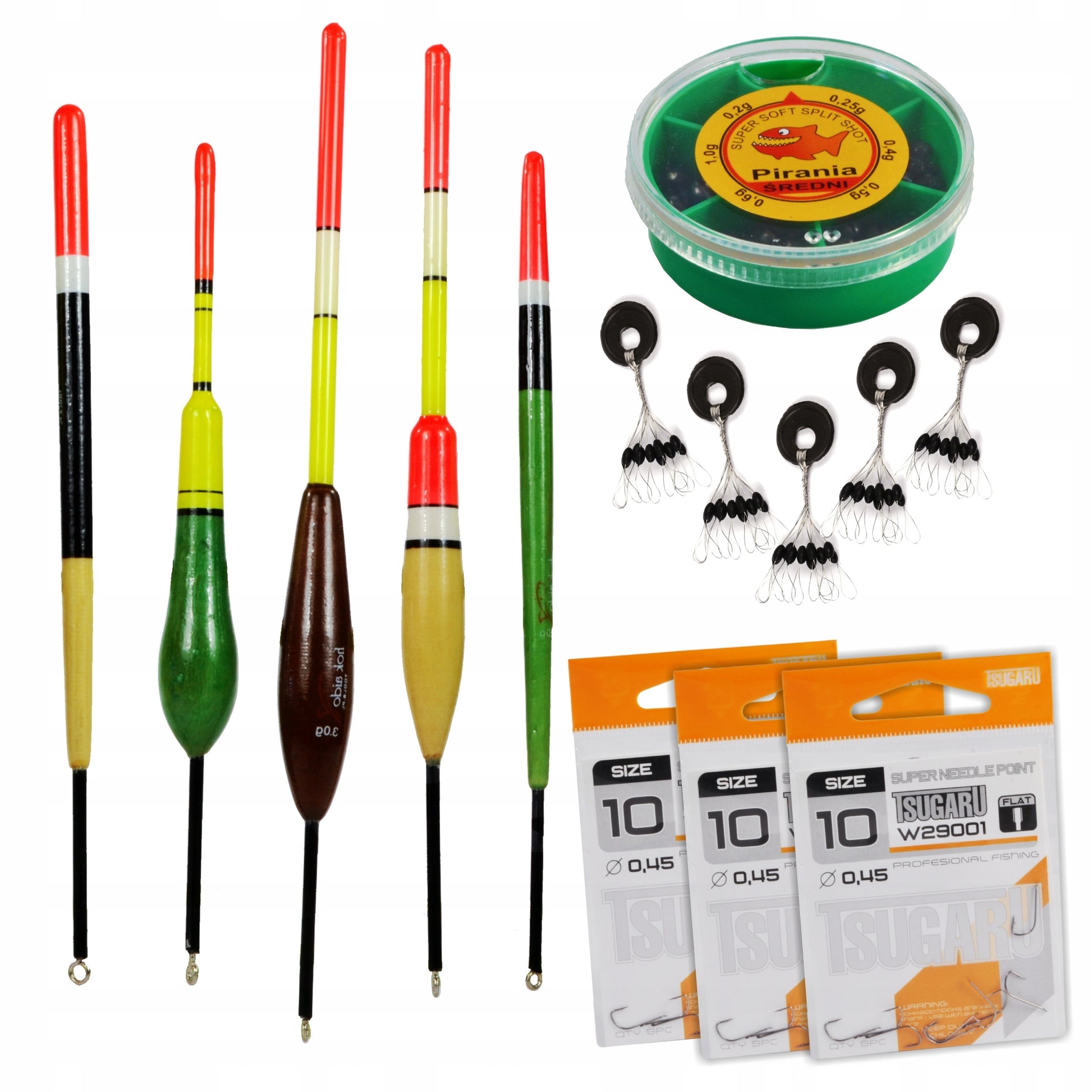 Žvejybos reikmenų rinkinys: plūdinė, dugninė, spiningo dėžė ALL HOKKAIDO