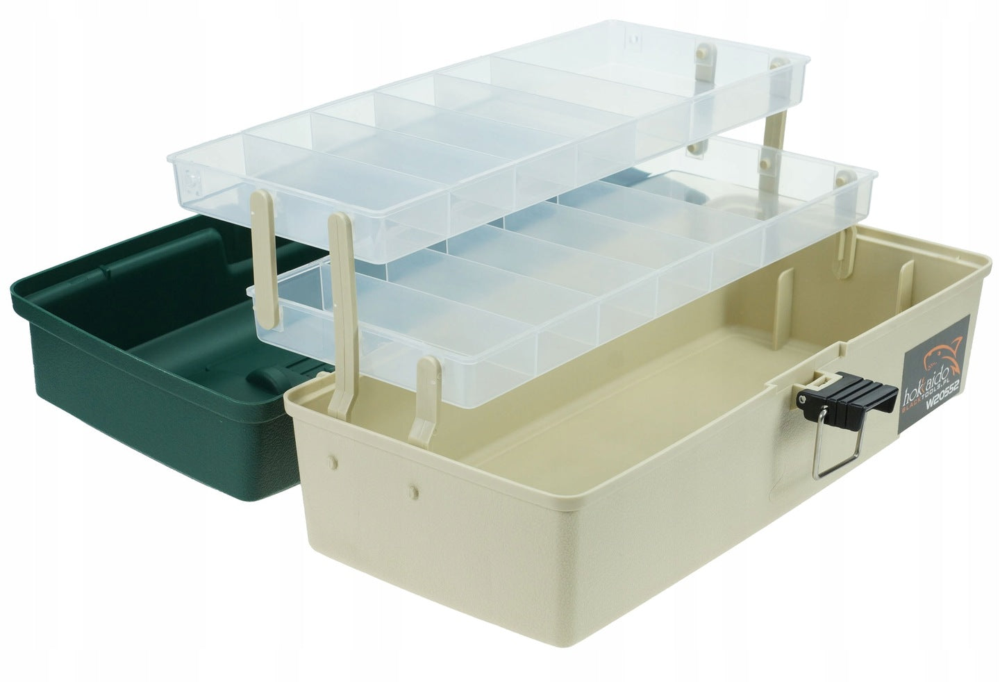 Žvejybos reikmenų rinkinys: plūdinė, dugninė, spiningo dėžė ALL HOKKAIDO