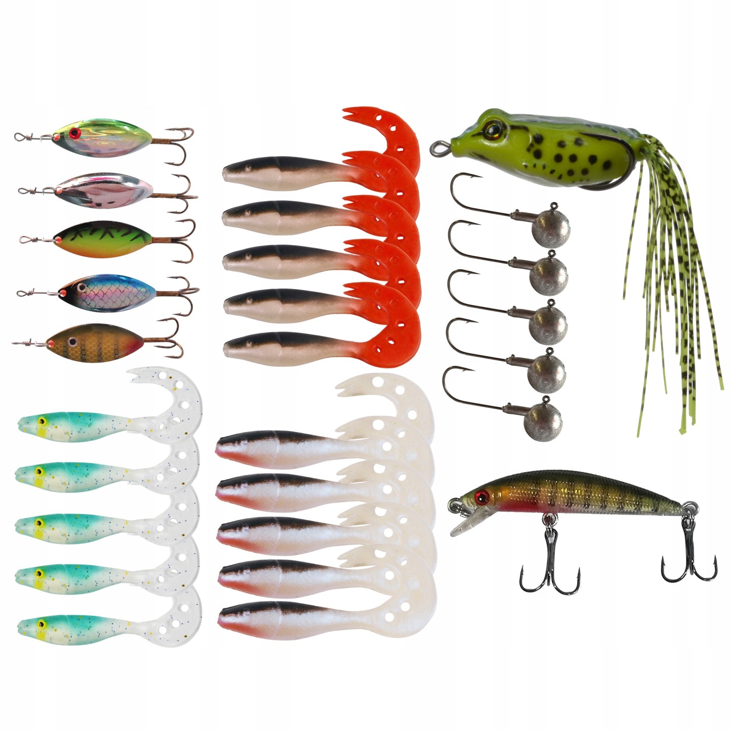 Žvejybos reikmenų rinkinys: plūdinė, dugninė, spiningo dėžė ALL HOKKAIDO