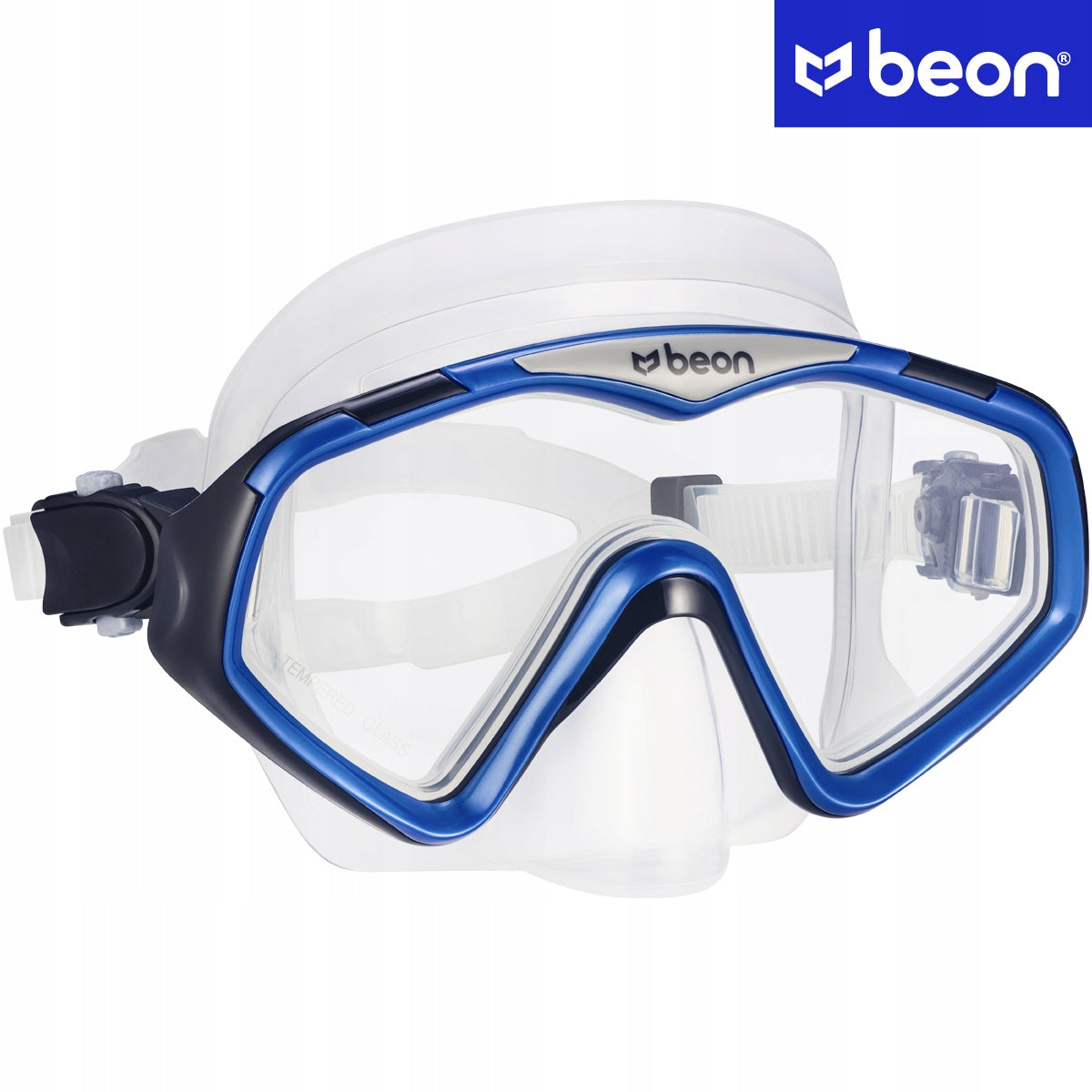 Nardymo rinkinys kaukė ir šnorkelis akiniai ir vamzdelis nardymui BEON