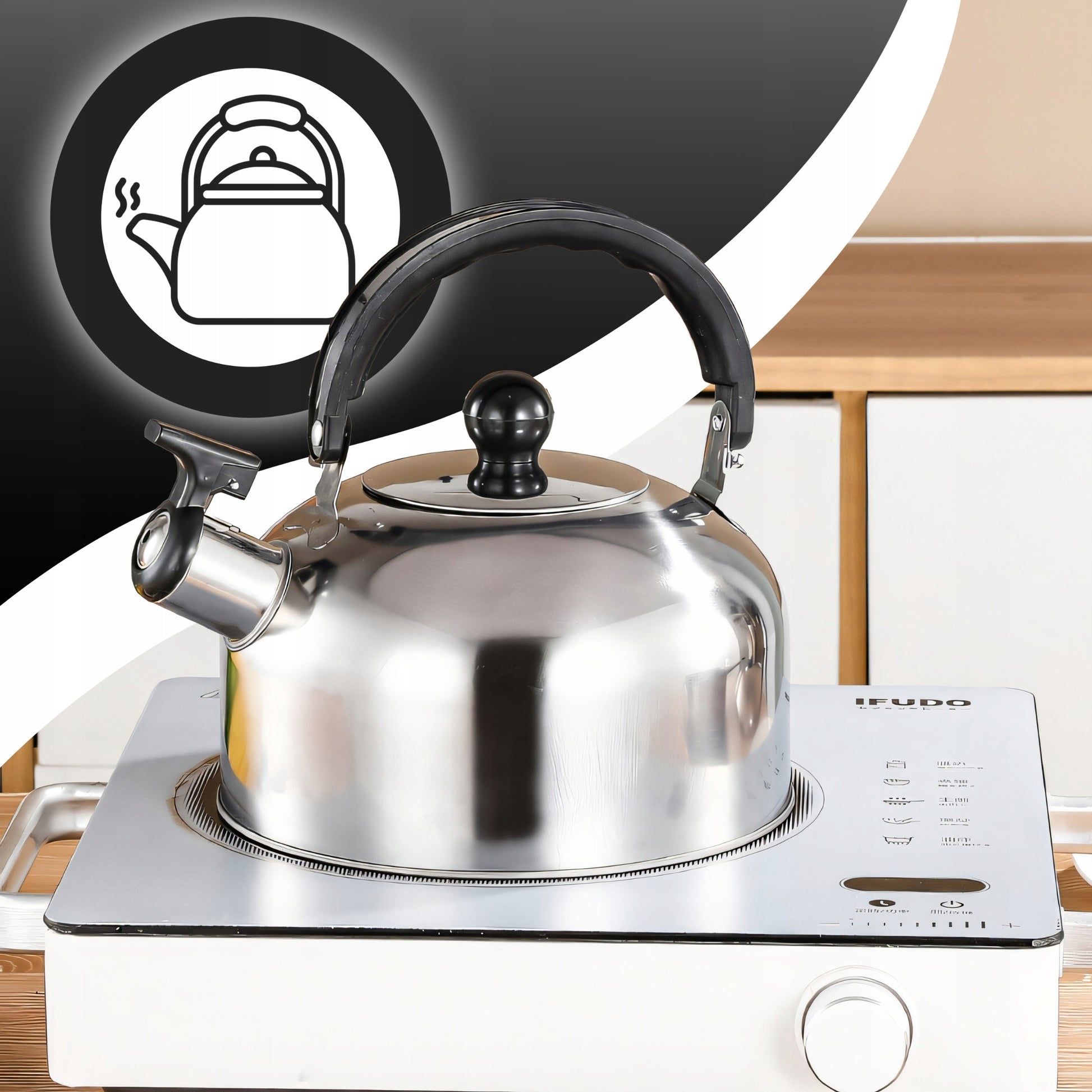 11 ELEMENTŲ VIRTUVĖS INDŲ IR PRIEDŲ RINKINYS DUJINGAI/INDUKCINEI VIRYKLĖI KETILAS KEPTUVĖ