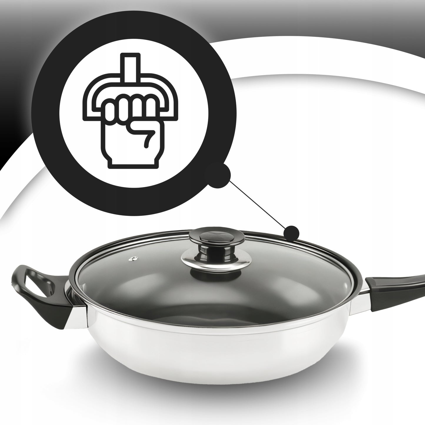 11 ELEMENTŲ VIRTUVĖS INDŲ IR PRIEDŲ RINKINYS DUJINGAI/INDUKCINEI VIRYKLĖI KETILAS KEPTUVĖ