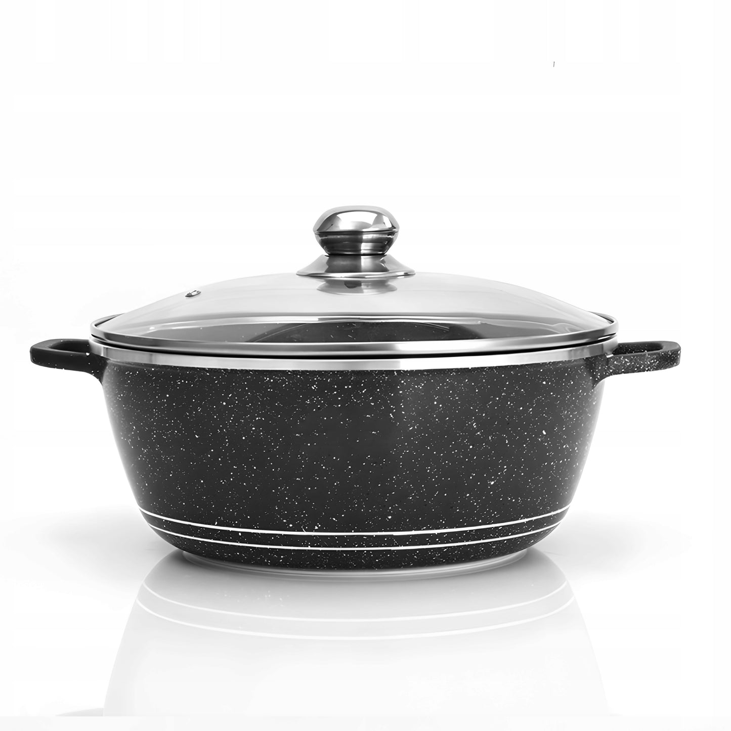 MARMURO PADENGIMO PUODŲ RINKINYS DUJINĖMS IR INDUKCINĖMS VIRYKLĖMS, 12 ELEMENTŲ, SU KELIAIS