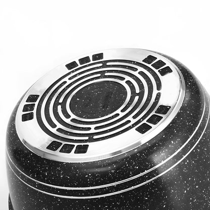 MARMURO PADENGIMO PUODŲ RINKINYS DUJINĖMS IR INDUKCINĖMS VIRYKLĖMS, 12 ELEMENTŲ, SU KELIAIS