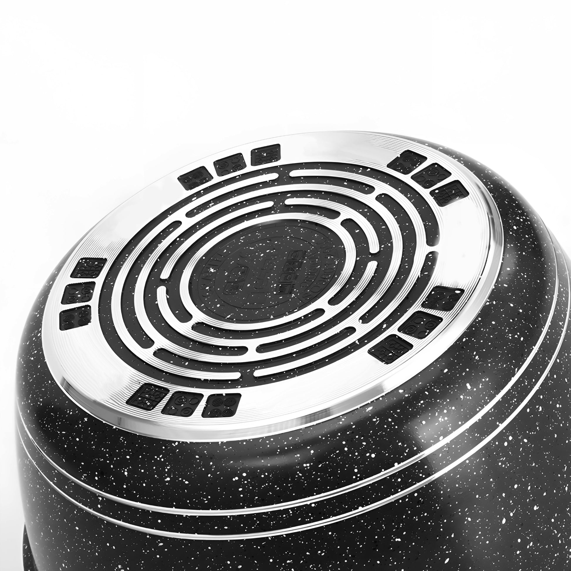 MARMURO PADENGIMO PUODŲ RINKINYS DUJINĖMS IR INDUKCINĖMS VIRYKLĖMS, 12 ELEMENTŲ, SU KELIAIS