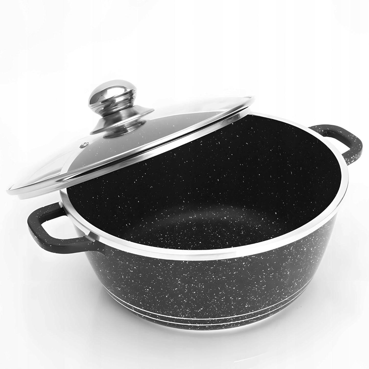 MARMURO PADENGIMO PUODŲ RINKINYS DUJINĖMS IR INDUKCINĖMS VIRYKLĖMS, 12 ELEMENTŲ, SU KELIAIS