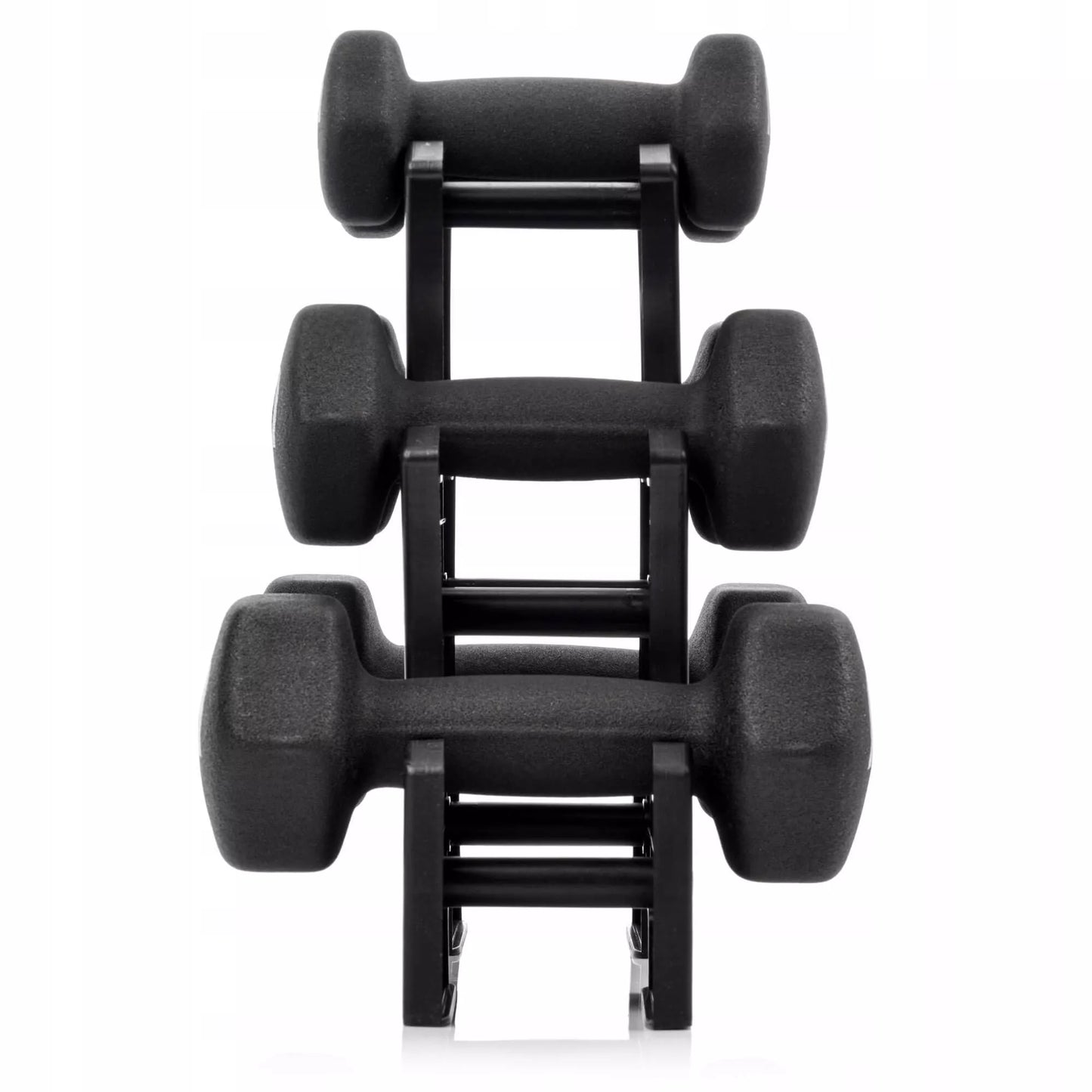 Ketlų rinkinys su stovu 2x3-2-1kg svoriai hanteliai sportui
