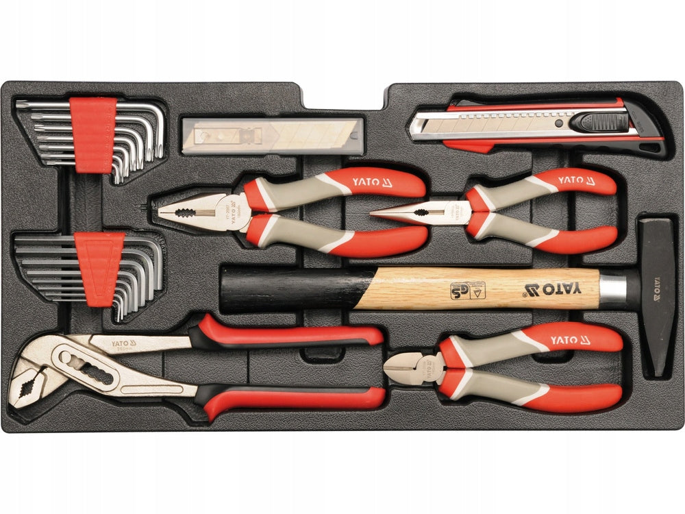 Įrankių rinkinys metalinėje dėžutėje 80 vnt. YATO YT-38951