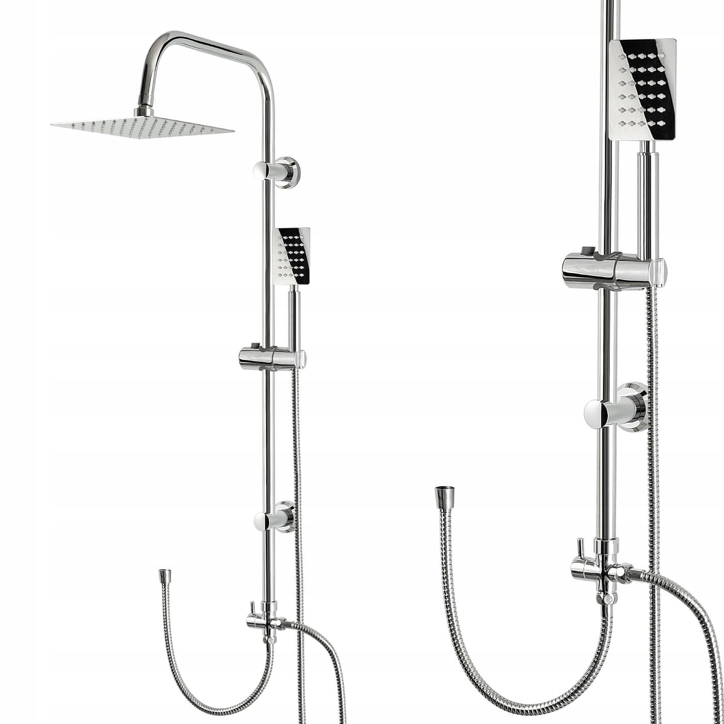 Dušo komplektas, dušo kolonėlė be maišytuvo, skirta dušo kabinai, lietaus dušas 20