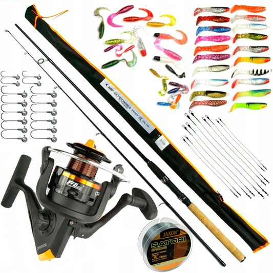 SPINNING rinkinys JAXON MEŠKERĖ 2,4 m + 66 dalys Z45