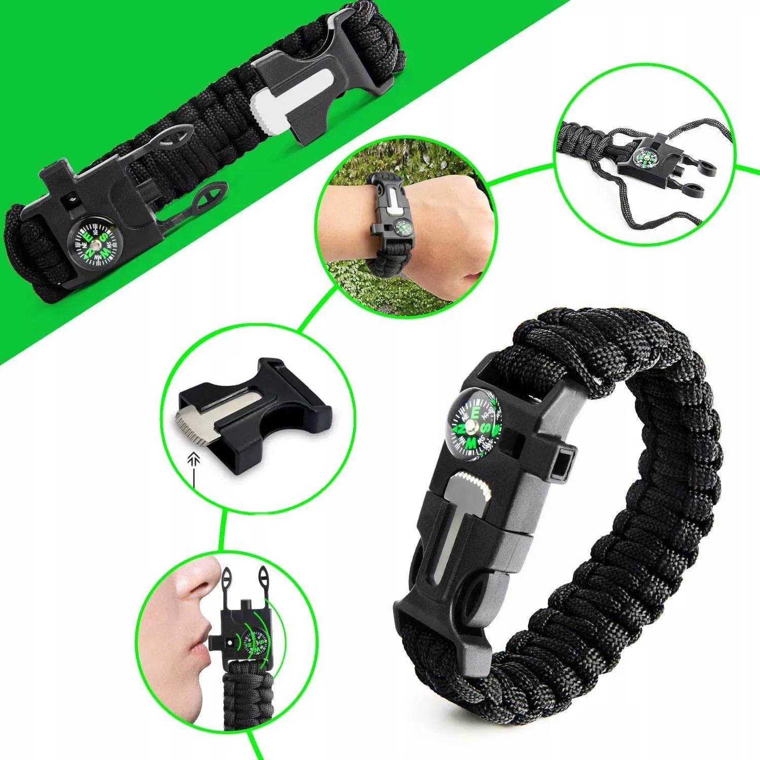 IŠGYVENIMO RINKINYS 18 viename "Multitool" įrankiai, karinis, taktinis XXL