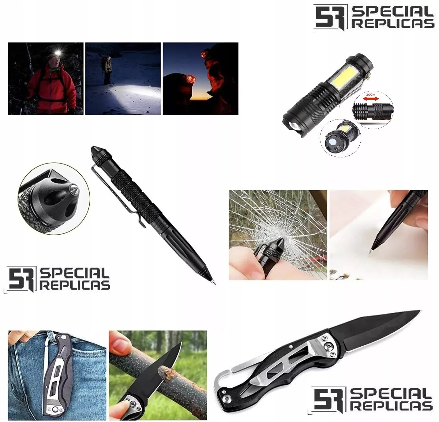 SURVIVALINIS RINKINYS BŪTINIBĖ 44 FUNKCIJOS ZS-77