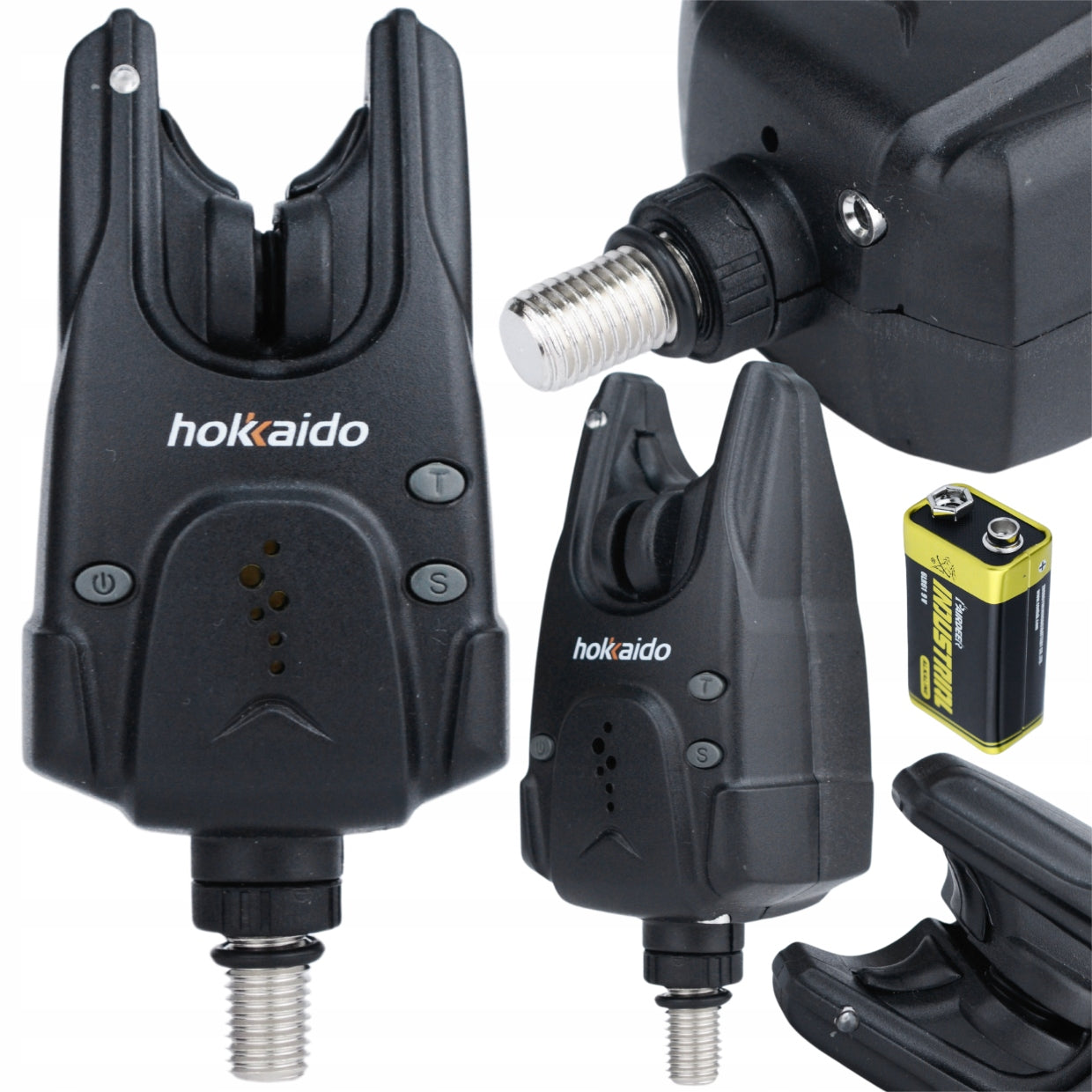 ŽVEJYBINIŲ SIGNALIZATORIŲ RINKINYS HOKKAIDO SU CENTRU 2+1 + BATERIJOS LAGAMINĖLIS