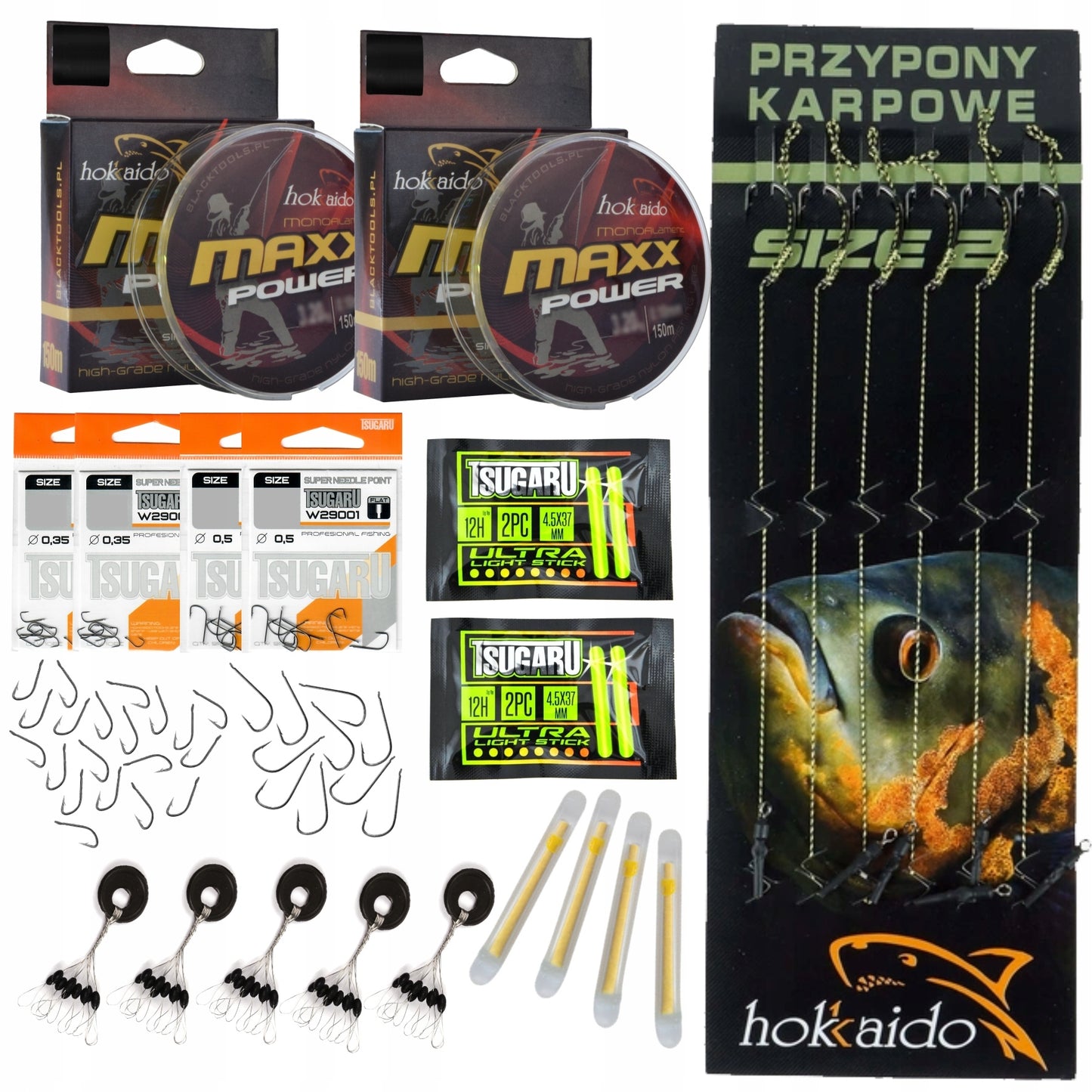 Karpių žvejybos rinkinys meškerės ritės stovas