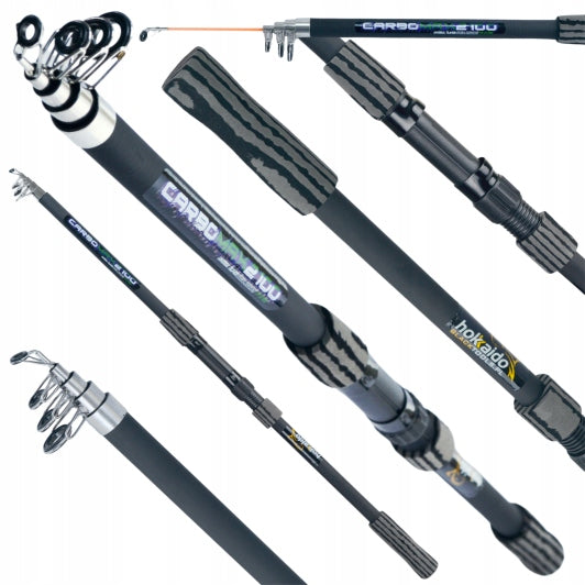 Žvejybos rinkinys plūdinis 2.1m, dvi meškerės, 2x ritės, didelis 17 dalių rinkinys HK