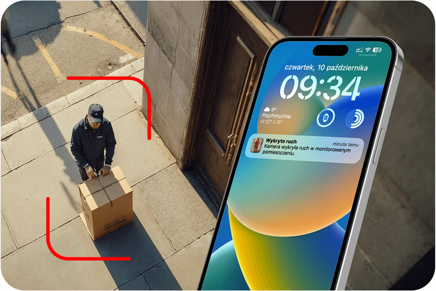 Lauko sukiojama IP WiFi kamera, 3MPx, 4x zoom, su programėle, su judesio aptikimu, juoda