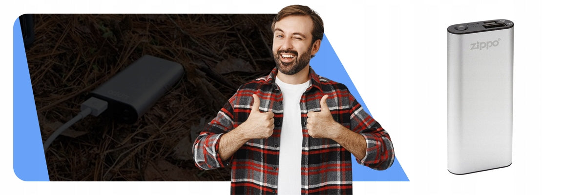 ZIPPO HEAT BANK 3 | POWERBANK IR RANKĖS ŠILDYTUVAS 2IN1 | 2600 mAh