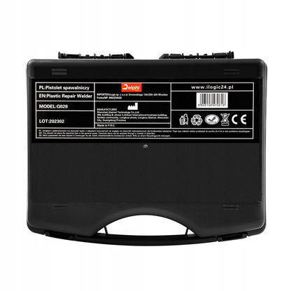 Plastiko suvirinimo pistoletas su lituokliu ir 800+ segtukų