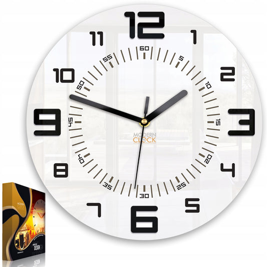 ARMANDO laikrodis juodas - 3D 28 cm Modernus- tylus