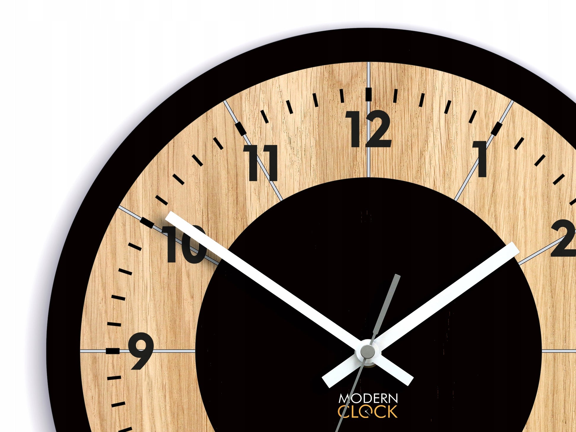 Sieninis laikrodis Medieninis ąžuolinis TOKIO – aiškus dizainas – svetainei