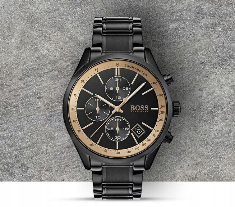 Vyriškas laikrodis Hugo Boss Grand Prix 1513578 + DĖŽUTĖ.