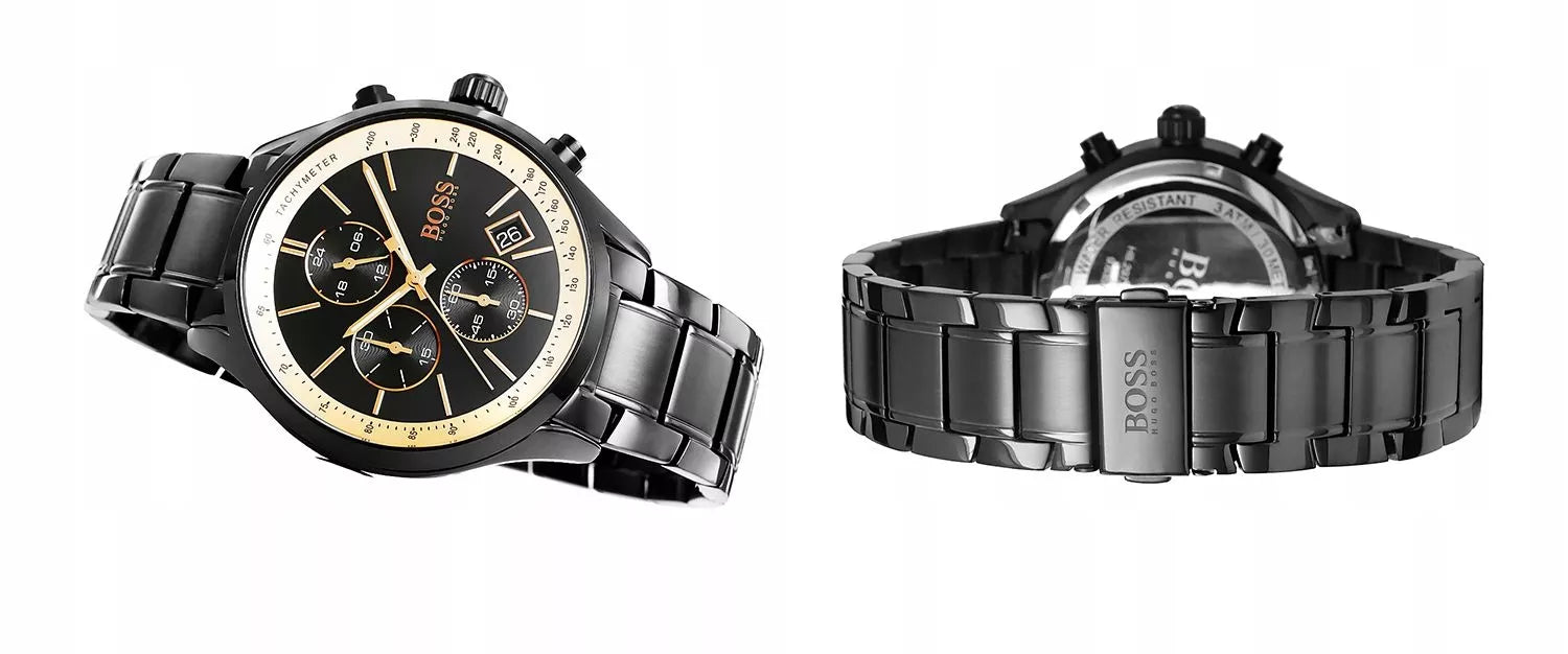 Vyriškas laikrodis Hugo Boss Grand Prix 1513578 + DĖŽUTĖ.