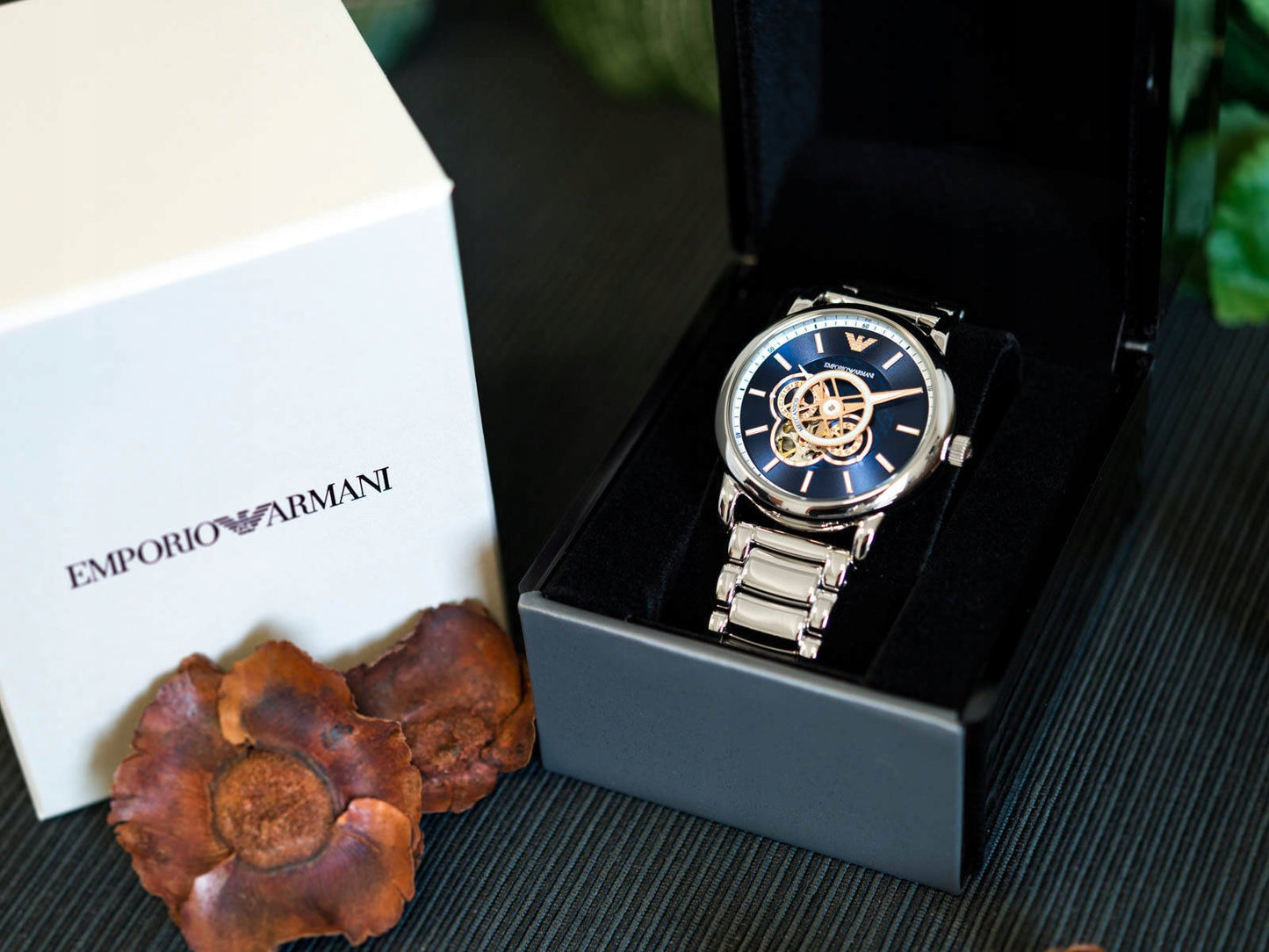 Vyriškas laikrodis EMPORIO ARMANI LUIGI Open Heart AUTOMATIC AR60036