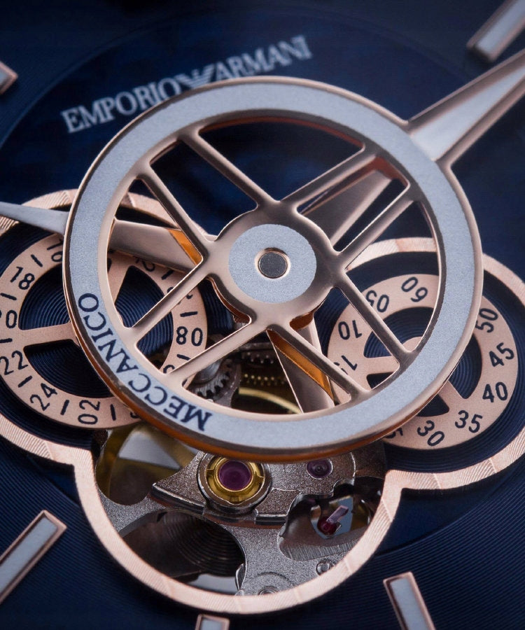 Vyriškas laikrodis EMPORIO ARMANI LUIGI Open Heart AUTOMATIC AR60036