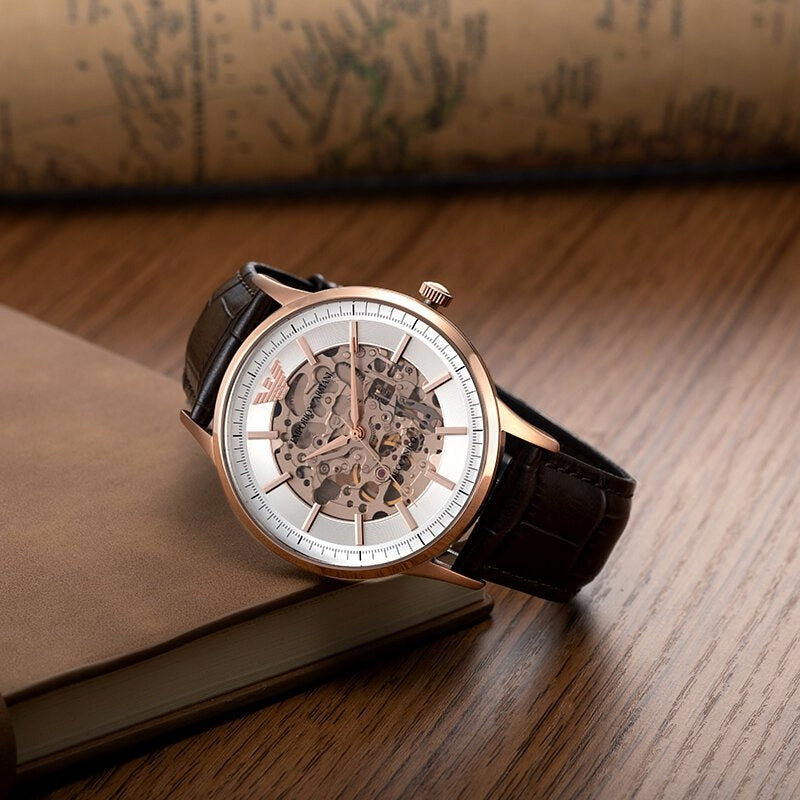 Vyriškas laikrodis EMPORIO ARMANI SKELETON AUTOMATIC AR60039 (zi055b)