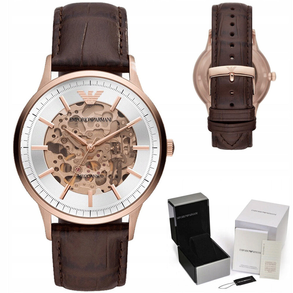 Vyriškas laikrodis EMPORIO ARMANI SKELETON AUTOMATIC AR60039 (zi055b)