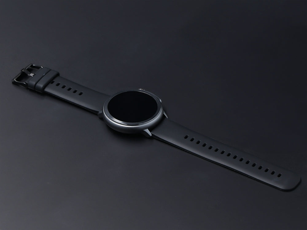 Vyriškas išmanusis laikrodis funkcijos PRANEŠIMAI PULSAS GlacierX Aura Juodas