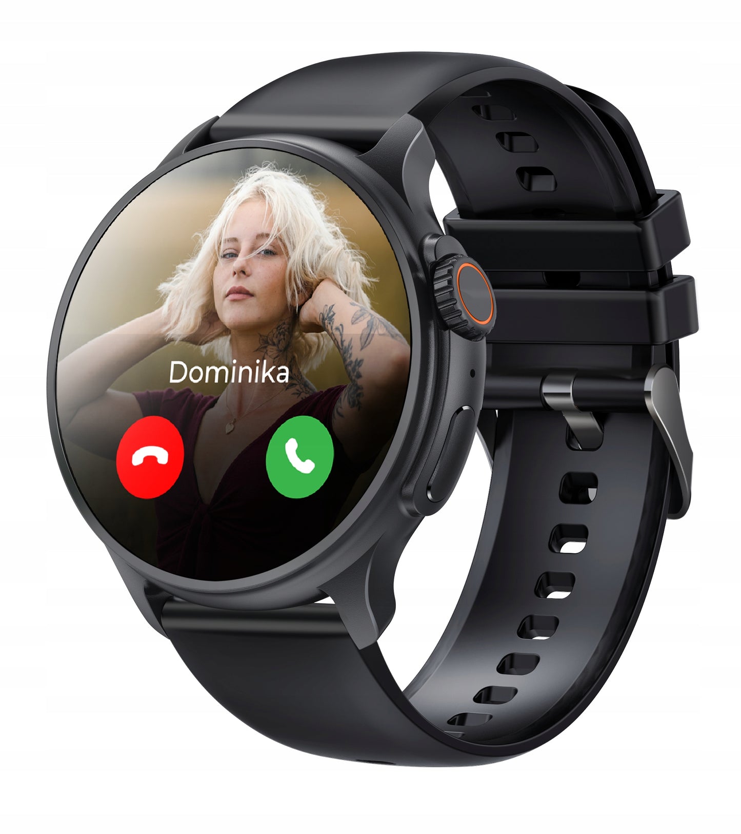 Vyriškas išmanusis laikrodis funkcijos PRANEŠIMAI PULSAS GlacierX Aura Juodas