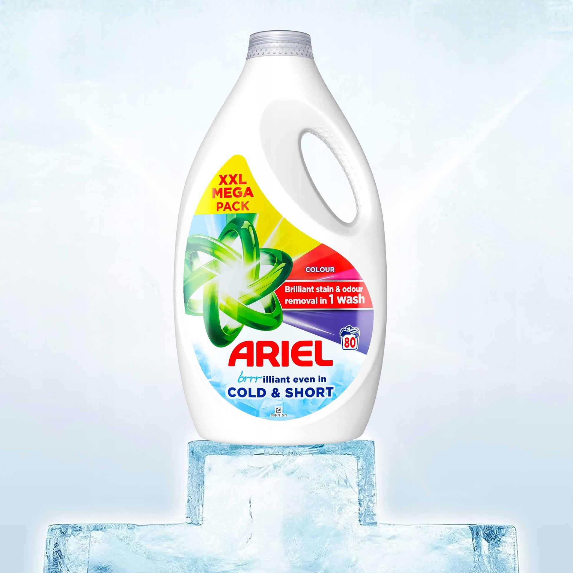 Ariel Cold Wash spalvos skalbimo gelis 80 skalbimų 2,64 L