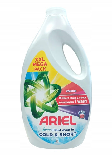 Ariel Cold Wash spalvos skalbimo gelis 80 skalbimų 2,64 L