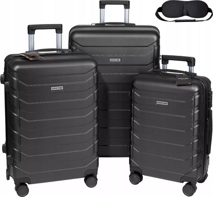 3 kelioninių lagaminų rinkinys 3in1 ABS bagažas lagaminas ant ratukų 94L+63L+40L