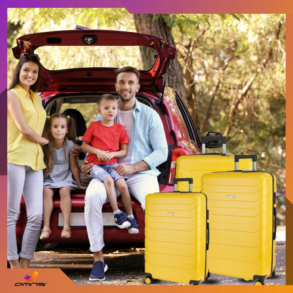 3 kelioninių lagaminų rinkinys 3in1 ABS bagažas lagaminas ant ratukų 94L+63L+40L