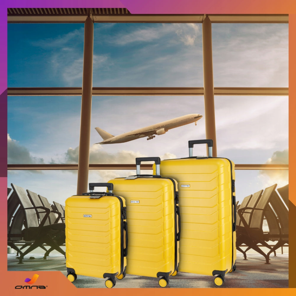 3 kelioninių lagaminų rinkinys 3in1 ABS bagažas lagaminas ant ratukų 94L+63L+40L