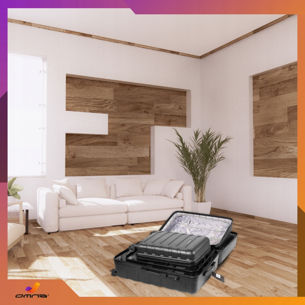 3 kelioninių lagaminų rinkinys 3in1 ABS bagažas lagaminas ant ratukų 94L+63L+40L