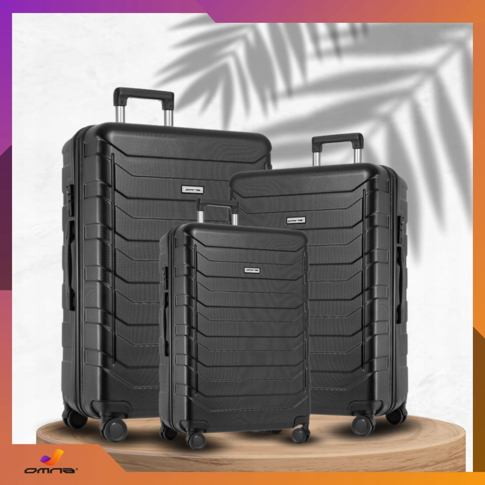 3 kelioninių lagaminų rinkinys 3in1 ABS bagažas lagaminas ant ratukų 94L+63L+40L