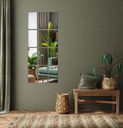 Prabangių veidrodinių plytelių komplektas koridoriui, vonios kambariui, svetainei 30x20