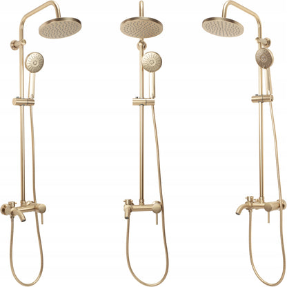 Dušo komplektas LUIS Auksas šlifuotas Gold Brush REA