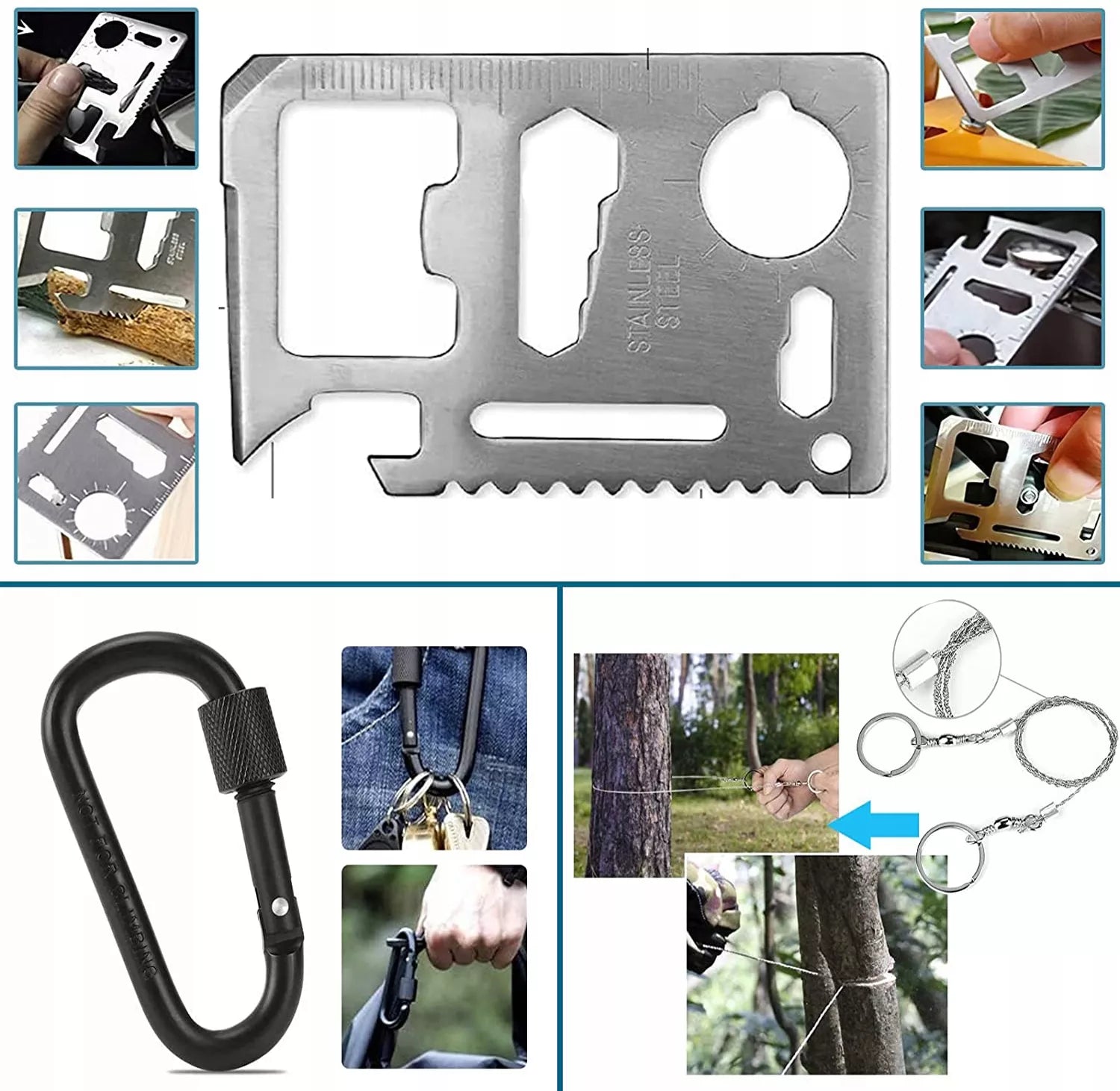 Karinis "Survival" rinkinys, nepakeičiamas daiktas išgyvenimui 32in1 Multitool