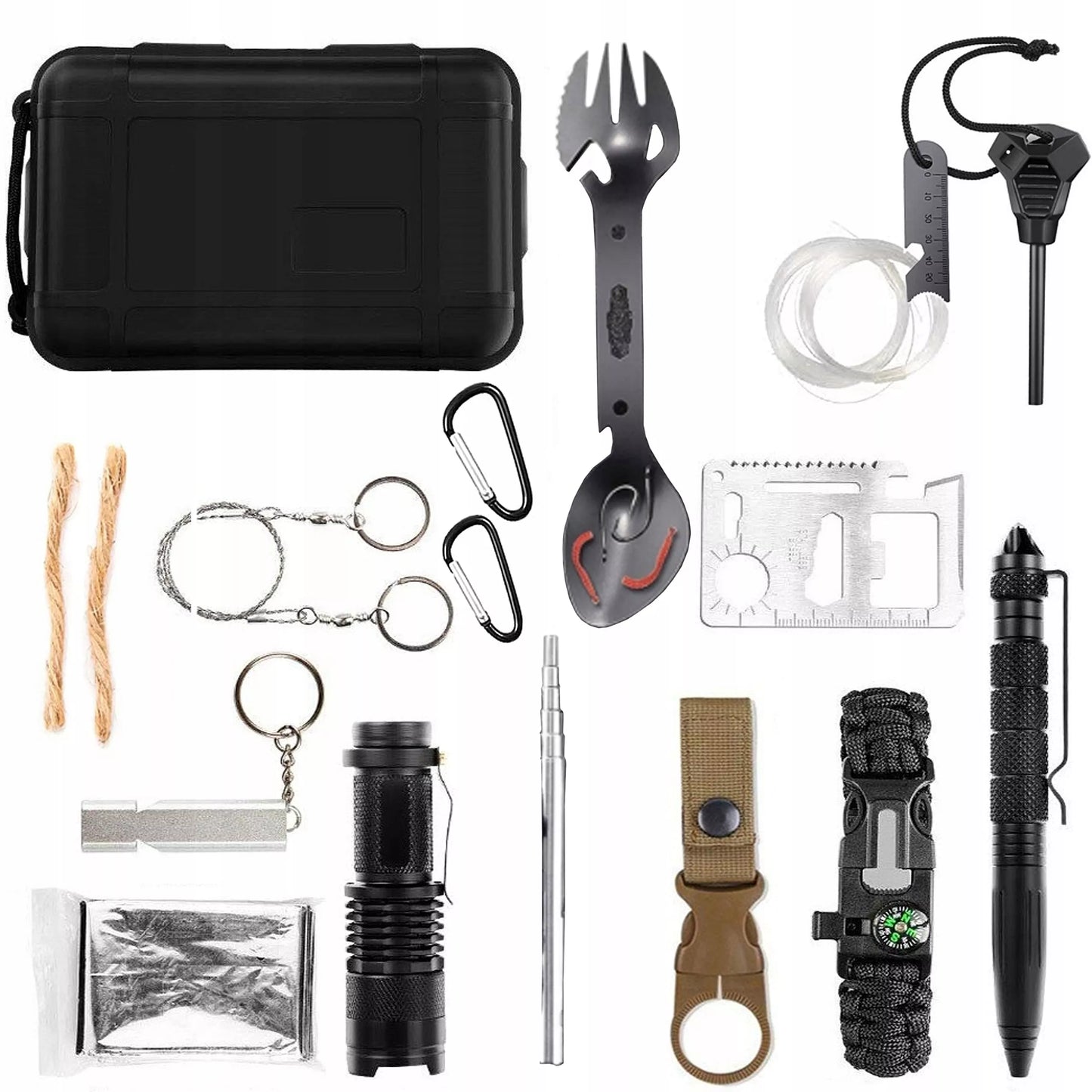 Karinis "Survival" rinkinys, nepakeičiamas daiktas išgyvenimui 32in1 Multitool