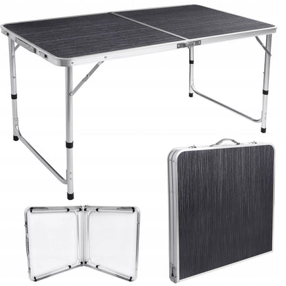 Stovyklavimo rinkinys Tramp Kempingowy Sulankstomas 120x60 cm Black Wood
