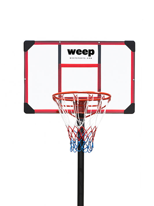 Krepšys krepšiniui WEEP TN001 reguliuojamas iki 260cm, mobilus 82x52cm
