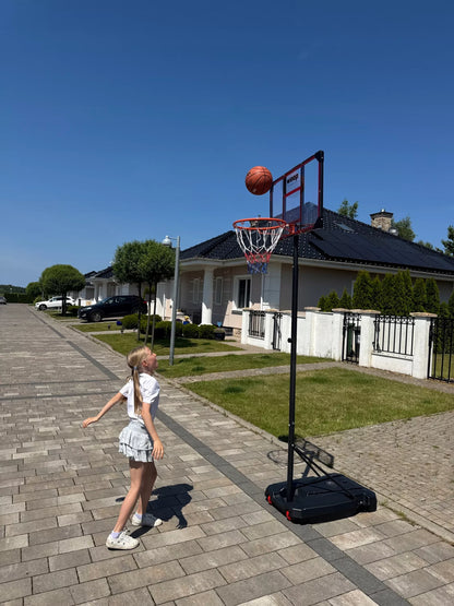 Krepšys krepšiniui WEEP TN001 reguliuojamas iki 260cm, mobilus 82x52cm