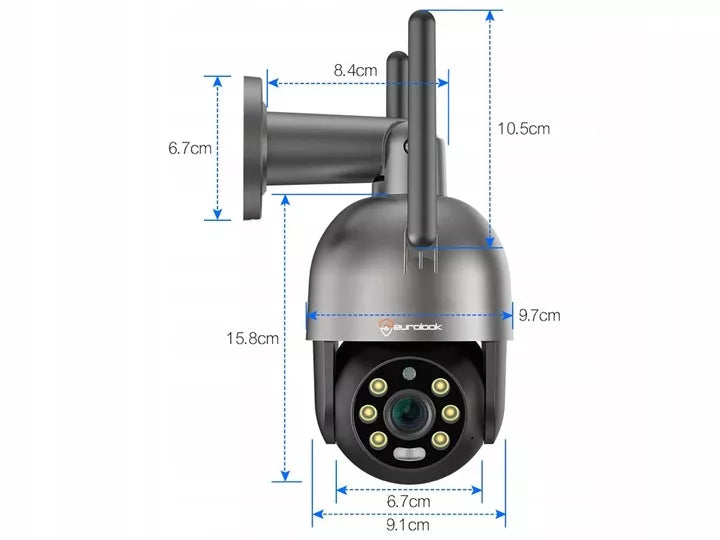 Lauko "WiFi" IP kamera 8MPx 4K SIGNALIZACIJA