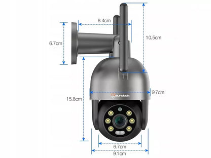 Lauko "WiFi" IP kamera 8MPx 4K SIGNALIZACIJA